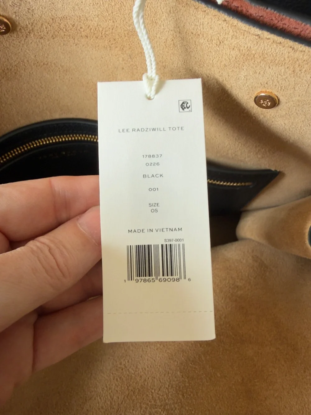 Tory Burch Lee Radziwill Tote Bag Black NWT $995 retail